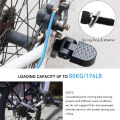 1 Pair Bicycle Rear Pedals Footrest Foldable Design Non-slip and Durable Electric Bike Footpegs Mountain Bikes Rear Pedals. 