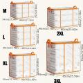 Transparent clothes storage bag, plastic blanket storage bag, zipperfoldable wardrobe storage bag, bedding, down quilts. 
