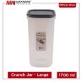 Crunch Jar Airtight container with lid kitchen accessories food storage air tight storage jars canister for snacks dry fruits lentils storage etc. 