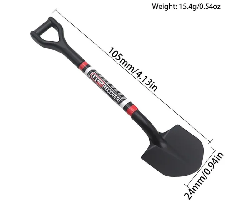 Simulated%20Metal%20Shovel%20Decoration%20For%201/10%201/18%201/24%20Rc%20Tracked%20Vehicle%20Axial%20Scx10%2090046%20D90%20Yikong%20Rgt%20Traxxas%20Trx4%20Trx4m%20D12%20-%20Image%207