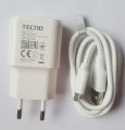 Tecno 10 Watt Genuine Charger EU Plug with Micro Usb Cable. 