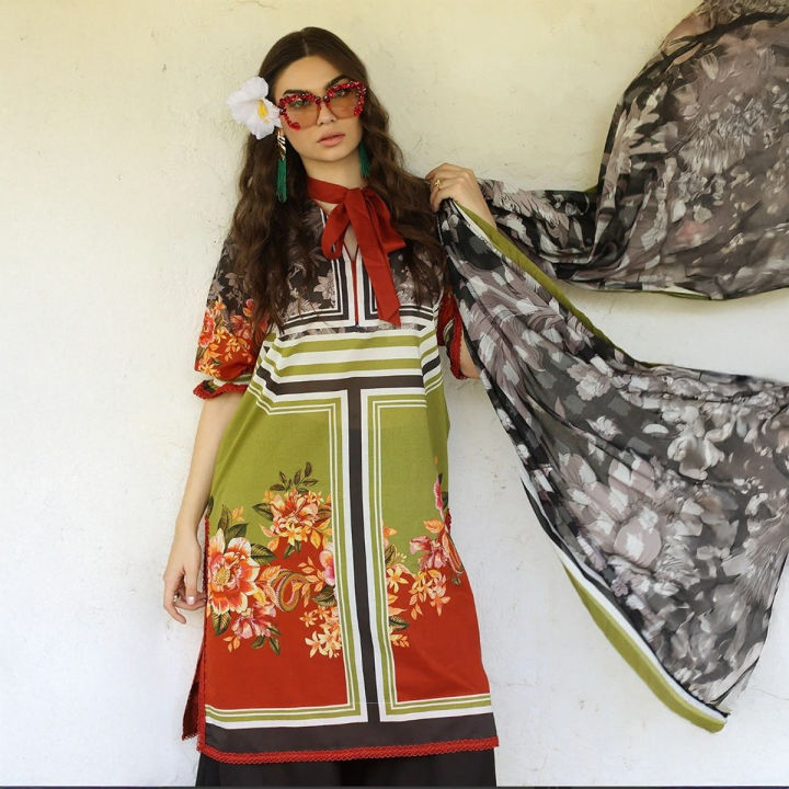 Gul Ahmed Ladies Cotton 3 Pices Suits For Women