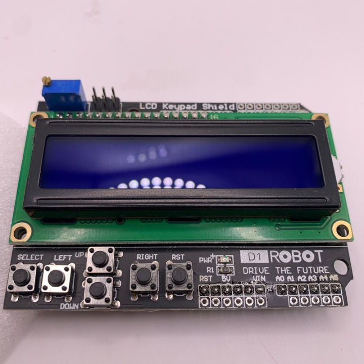 1602 LCD 16x2 keypad shield for Arduino (blue screen) | Shop.com.mm