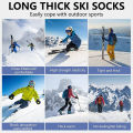 GTUBIKE Winter Adult Thermal Ski Socks Men Women Warm Outdoor Cycling Snowboarding Sports Thermosocks Camping Hiking Stockings. 