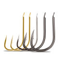 50PCS Barbless Fishing Hooks High Carbon Steel Material 1# 2# 3# 4# 5# 6# 7# 8# Crucian Preferred Fishhook Accessories. 