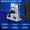 DinoFire S4000 For PS5 Slim Disc/Digital Fast gamepad Charging Cooling Stand Vertical Cooling Station For PS5. 