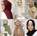 Georgette Shiffun Hijab Georgette Scarf Chiffun Scarf Solid Colours Hijab Scarf For Girls Hijab Scarf- Sale Price. 