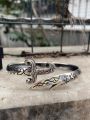 Silver Sword Bracelet , Handmade Bracelet , Mens Zulfiqar Bracelet , Adjustable Sword Bracelet , Warrior Bracelet , 925k Silver Bracelet. 