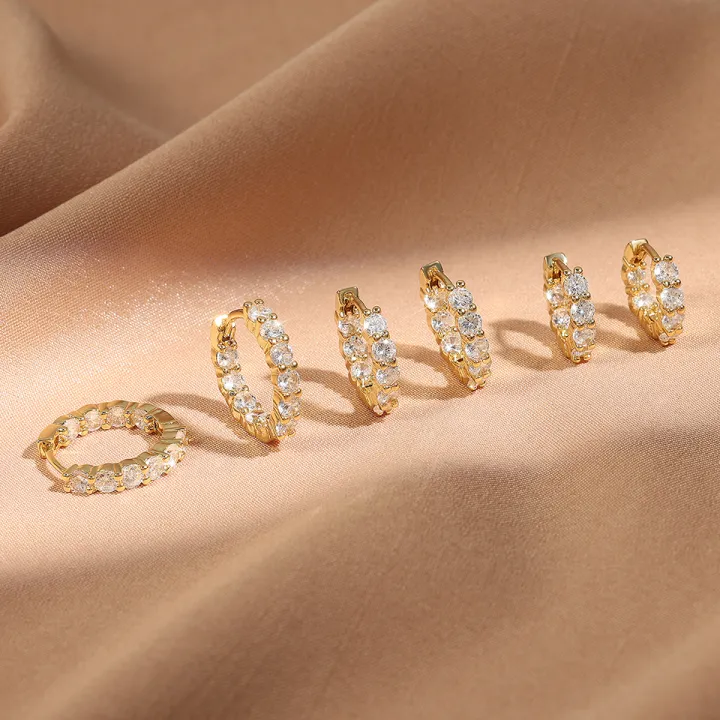 Yupsk%206pcs%20Shiny%20Zircon%20Ear%20Rings%20White%20Gold%20Color%20Huggie%20Cartilage%20Piercing%20Ear%20Cuff%20Tiny%20Earring%20for%20Women%20Men%20Jewelry%20Gift%20-%20Image%204