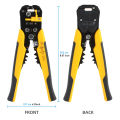 Crimper Cable Cutter Adjustable Automatic Wire Stripper Multifunctional Stripping Crimping Pliers Terminal Hand Tool. 