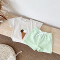 2Pcs Boy Girl Summer New Baby Clothes Sets Children Clothing Ice Cream Print T-shirt+Shorts Infant Toddler Outfit Suit Clothes. 