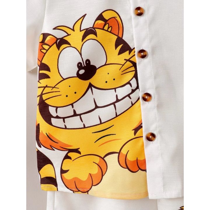 1-6%20Years%20Kids%20Boy%202PCS%20Clothes%20Set%20Cartoon%20Cute%20Tiger%20Short%20Sleeve%20Shirt+Shorts%20Fashion%20Style%20Suit%20Child%20Birthday%20Party%20Outfits%20-%20Image%205