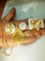 New design first copy complate necklace set girls & women earring,ring,chain,lokit,nose pin 5 pice set. 