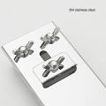 Stainless Steel Anti-Slip Sharpener Tool Retractable Sharpening Stone Bracket Adjustable Non-Slip with Wing Nuts Kitchen Gadgets. 