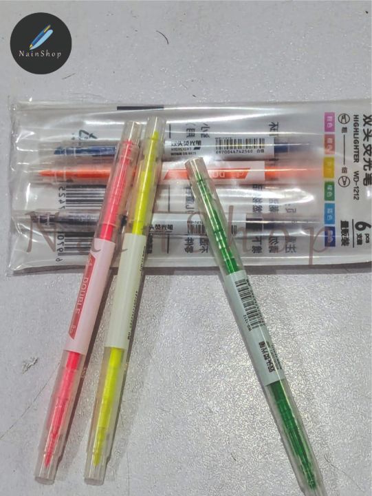 double%20sided%20highlighter%206%20pieces%20in%20pack,%20Fancy%20stationary%20-%20Image%206