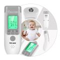 BERRCOM Non-contact Infrared Digital Thermometer Baby Infant Adult Temperature Measurement With 3 Colour Warninig Display And Beep For Home And Hospital Use- JXB-183. 