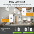 VBU Tuya WiFi US Smart Dimmer Switch Light Need Neutral Wire Touch Voice Control Lamp Switch Work with Alexa  Home lightify. 