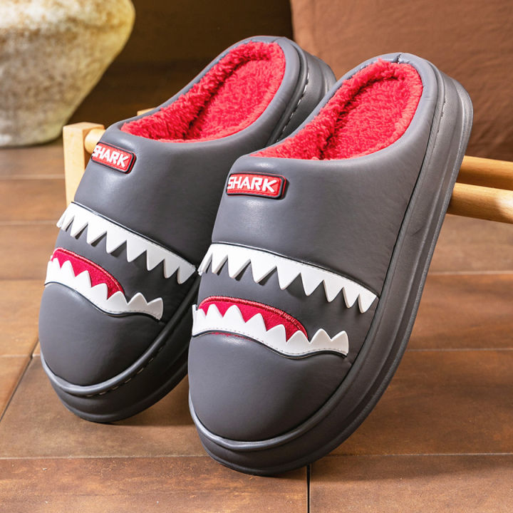 Warm%20Platform%20Slippers%20Men%20PU%20EVA%20Memory%20foam%20Soft%20Shark%20Cute%20Design%20Comfortable%20Non%20Slip%20House%20Shoes%20High%20Quality%20-%20Image%202