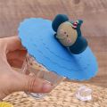 3 Pcs Silicone Drink Cup Lids 10cm Creative Round Mug Cover Reusable Anti Dust Cup Covers Cartoon Coffee Mug Lid. 