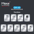 Morui GM-X8 Mic With ANC - Wireless Mic For Vloggers and YouTubers - Morui GMX8 Wireless 4 in 1 - Wireless lavalier Collar Mic. 