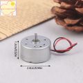 [YH]RF-300EA-1D390 DC 1.5V/3V/5V/6V 7250RPM Mini Mute 24mm Round Spindle Motor Precious Metal Brush Engine DIY Solar Power Toy M. 