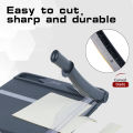 Storage Paper Cutter Centimeter Double Use Paper Trimmer Drawer Storage 12'' Cut Length 16 Sheets Capacity For Office Home. 