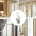 30pcs Metal Curtain Clips with Nylon Rollers For Curtain Rails Shower Curtains Door Curtains Curtain Accessories. 