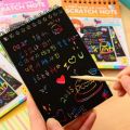 Rainbow Magic scratch note pad book A6 size with wooden stick 10 sheets. 
