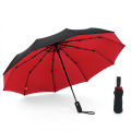 Fully Automatic 10 Bone Umbrella Men's Thickened Windproof, Sun Proof, Sunny and Rainy Dual-purpose Business Folding Umbrella.