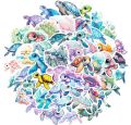 20pcs Blue Sea World Turtle Stickers Pack for Kid Cartoon Graffiti Decals Scrapbooking Luggage customization available. 
