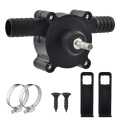 Portable Electric Drill Pump Self Priming Liquid Transfer Pumps Small Household Water Pump Garden Outdoor Tool.