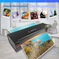 LM219 laminating machine; cold and hot double plastic photo file laminating machine; A4 size file poster laminating machine. 