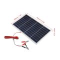Solar Panel 18V 20W Portable Controller Power Set Alligator Clip Outdoor Rechargeable Household Solar Generator Solar Charger RV.
