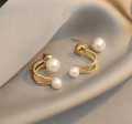 Double pearl earring for women & girls.