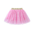 Children's Skirts For Girls Summer Cotton Lace Baby Mini Tutu Skirts Stars Glitter Dance Sequin Birthday Party Skirt for Kids.
