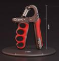 Automatic Counting Hand Gripper Adjustable Resistance Automatic Counting Non-Slip Hand Grip Strength Trainer Fingers Wrist Forearm Exerciser Workout Gear Home Gym Exercise Equipment Hand Gripper 5-100KG Automatic Non-Slip hand strengthen. 