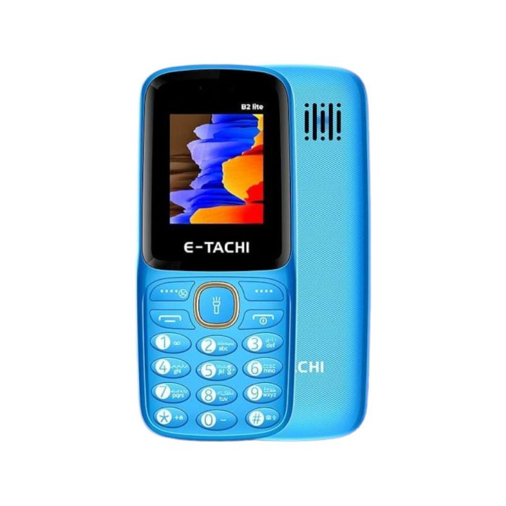 Etachi B2 Lite - without Camera - 1.8 Inch Display- Dual Sim - PTA approved -  3200mAH Battery - Auto call recording - Bluetooth - Audio & Video player - Bluetooth - Memory card supported - Beautiful Design - 1 year brand warranty