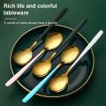 3Pcs Stainless Steel Portable Cutlery Set Spoon Fork Chopsticks Student Travel Korean Style Portable Cutlery Set Kitchen Supplie.