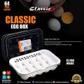 Classic Eggs Tray with Lid - capacity 15 egg - Pure High Quality plastic eggs tray. 
