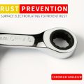 Reversible Combination Short Handle Wrench,Short Handle Combination 72-tooth Ratchet Wrench Repair Tool. 