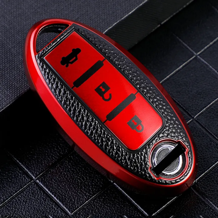 TPU%20Leather%20Car%20Key%20Case%20Cover%20for%20Nissan%20Leaf%20Micra%20Qashqai%20J11%20J10%20X%20Trail%20T32%20Versa%20Note%20Patrol%20Key%20Fob%20Cover%20Accessories%20-%20Image%206