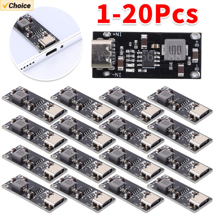 IP2312 Chip, 3 A, 5 V bis 4,2 V, 4,35 V, Typ C, USB Eingang, Polymer Lithium  Batterie, Schnellladegerät, Platine mit Polymer Lithium Batterie, Schnellladeplatine, Typ C USB Eingang, hoher CC CV