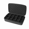 Watch Box Travel Roll Case for 1/2/3/4/5/6 Watches Storage Watch Protector Organizer Shockproof Display Case for Men Women Black. 