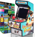 2.8-inch 16-bit Mini Handheld Game Console Built-in 156 Classic Games Arcade Machine Video Game Console for Sega AV Output. 