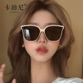 Korean style black couple glasses Big Frame Fashion sunglasses UV400 two UV protection reflective. 