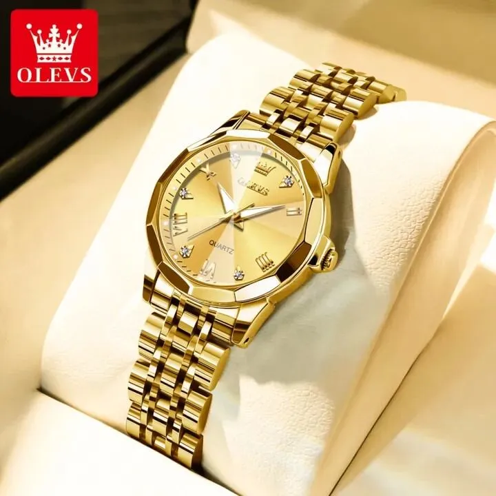 Olevs%209931%20Fashion%20Stainless%20Steel%20Imported%20Wuartz%20Movement%20Ladies%20Wristwatch%20For%20Women%20-%20Image%202