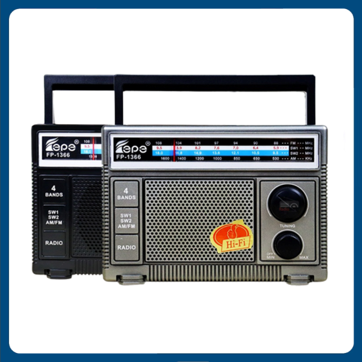 Fepe FP-1366 AM/FM/SW1-2 4-Band Radio