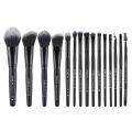 ZOREYA 7/15pcs Black Makeup Brushes Set Eye Shadow Powder Foundation Concealer Cosmetic Brush Makeup Blending Beauty Tools. 