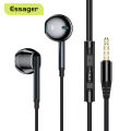 Essager 3.5mm In Ear Wired Headphone With Microphone For Redmi Computer PC Tablets Smartphone Headset Earphone.