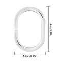 Pack of 12/24/36 Clear Shower Curtain Hooks Rings C Shape Bendable Hanging Ring Hook Bathroom Bathing Curtains Accessories. 